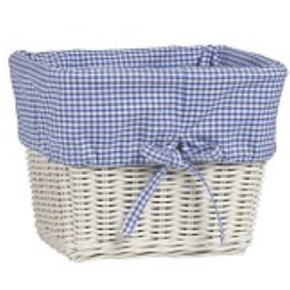 Pottery Barn Kids Blue Gingham Sabrina Hamper Liner - Picture 4 of 5